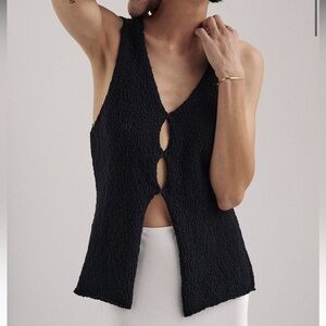 Dissh Boucle Vest Top Black